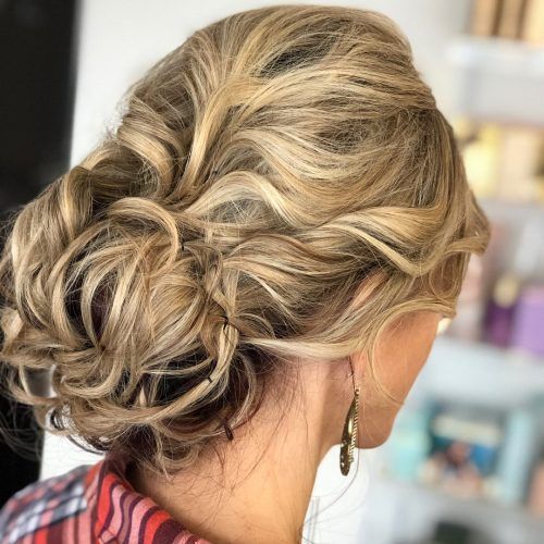 Elegant Messy Updos With Side Bangs (Photo 4 of 20)