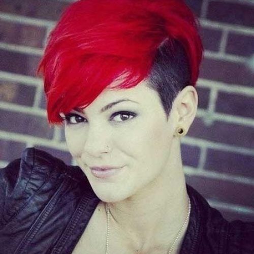 Short Haircuts With Red Color (Photo 17 of 20)