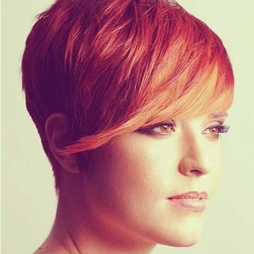 Shaggy Pixie Haircuts In Red Hues (Photo 7 of 15)