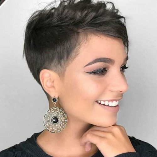 Short Women Hairstyles With Shaved Sides (Photo 19 of 20)