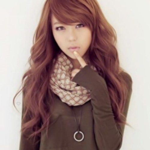 Korean Long Haircuts For Women With Red Hair (Photo 1 of 15)