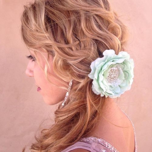 Classy Flower-Studded Pony Hairstyles (Photo 16 of 20)