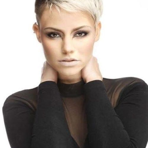 Short Blonde Pixie Haircuts (Photo 17 of 20)