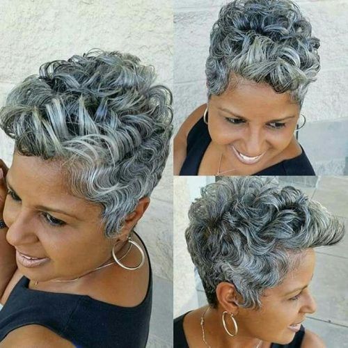 Short Hairstyles For Black Women With Gray Hair (Photo 18 of 20)