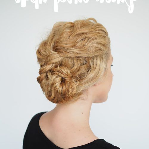 Updo For Long Curly Hair (Photo 3 of 15)