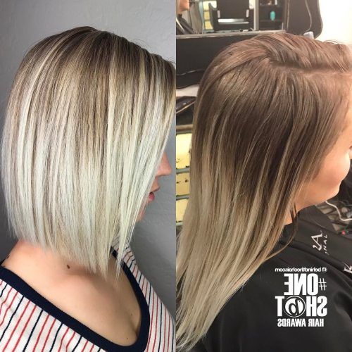 White Blunt Blonde Bob Hairstyles (Photo 15 of 20)