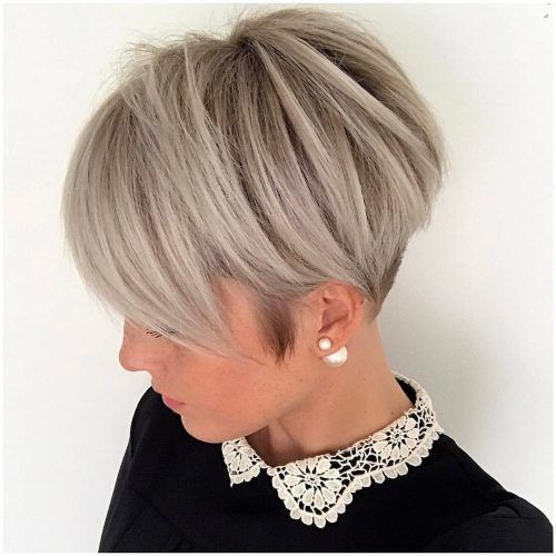Pixie Bob Hairstyles With Soft Blonde Highlights (Photo 5 of 20)