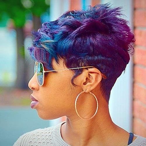 Purple And Black Short Hairstyles (Photo 17 of 20)