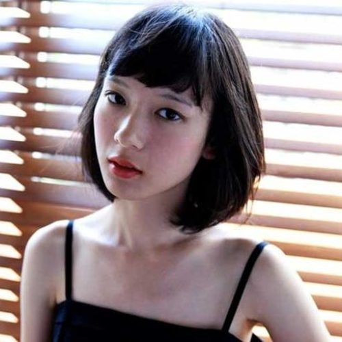 Asian Hairstyles With Short Bangs (Photo 18 of 20)