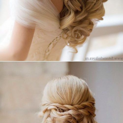 Large Curl Updos For Brides (Photo 7 of 20)