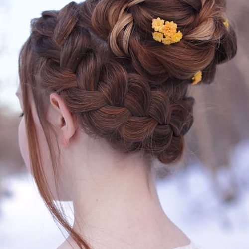Braided Crown Rose Hairstyles (Photo 5 of 20)