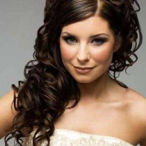 Bridal Hairstyles For Medium Length Curly Hair (Photo 6 of 15)