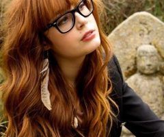 15 Photos Long Hairstyles with Glasses