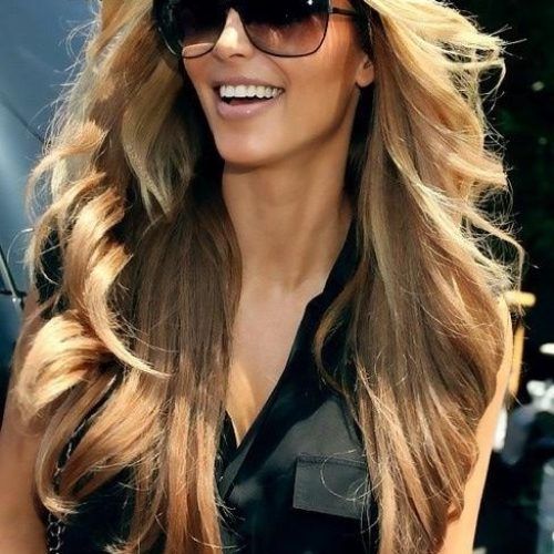 Long Layered Hairstyles Kim Kardashian (Photo 8 of 15)