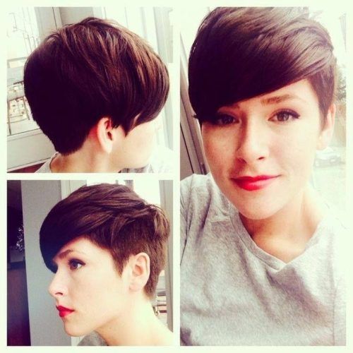 Short Haircuts With One Side Shaved (Photo 10 of 20)