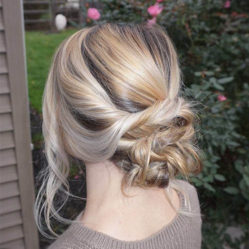 Messy Twisted Chignon Prom Hairstyles (Photo 8 of 20)