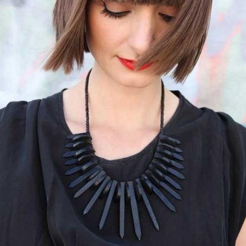 Short Haircuts With Straight Bangs (Photo 11 of 15)