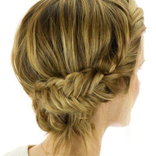 Fishtailed Snail Bun Prom Hairstyles (Photo 13 of 20)