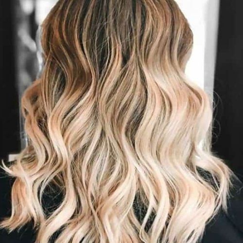 Blonde Waves Haircuts With Dark Roots (Photo 7 of 20)