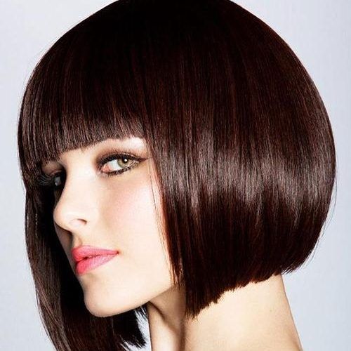 Short Haircuts With Straight Bangs (Photo 9 of 15)