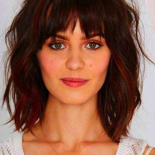 Short Haircuts With Bangs For Round Face (Photo 1 of 20)