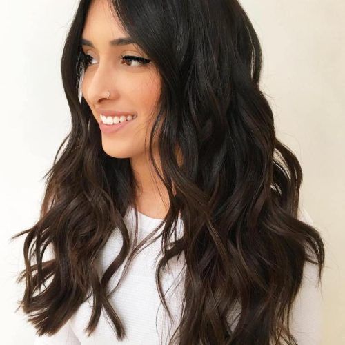 Long Wavy Centre-Parted Hairstyles (Photo 3 of 20)