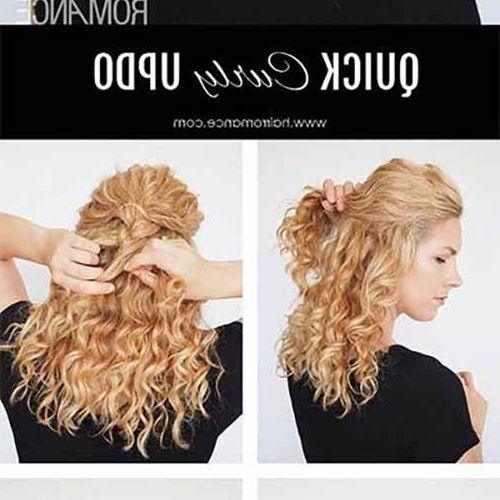 Elegant Messy Updo Hairstyles On Curly Hair (Photo 11 of 20)