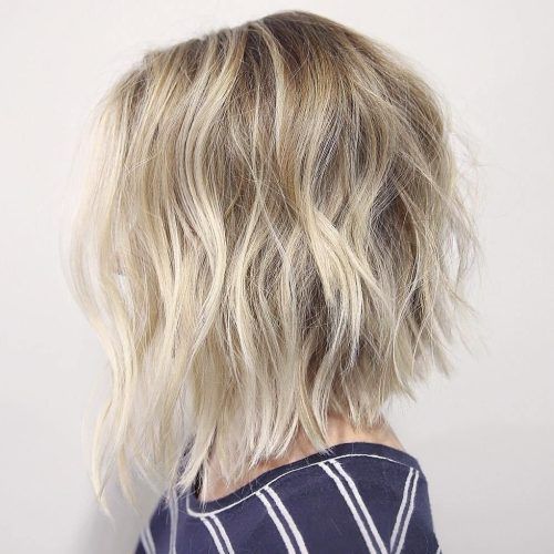 Messy, Wavy & Icy Blonde Bob Hairstyles (Photo 16 of 20)