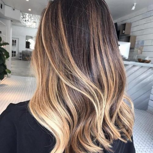 Brown Blonde Sweeps Of Color Hairstyles (Photo 9 of 20)