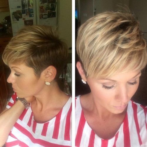 Ashy Blonde Pixie Haircuts With A Messy Touch (Photo 6 of 15)