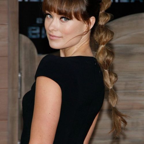 Glamorous Pony Hairstyles With Side Bangs (Photo 9 of 20)