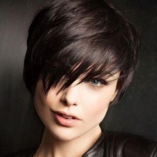Short Haircuts For Thick Hair With Bangs (Photo 6 of 20)