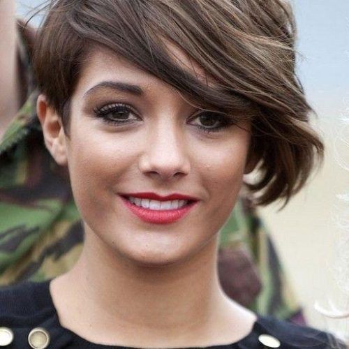 Short Haircuts For Thick Hair Long Face (Photo 14 of 20)