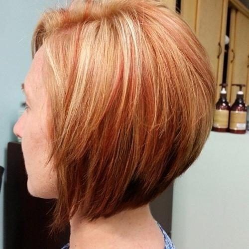 Short Haircuts With Red And Blonde Highlights (Photo 4 of 20)