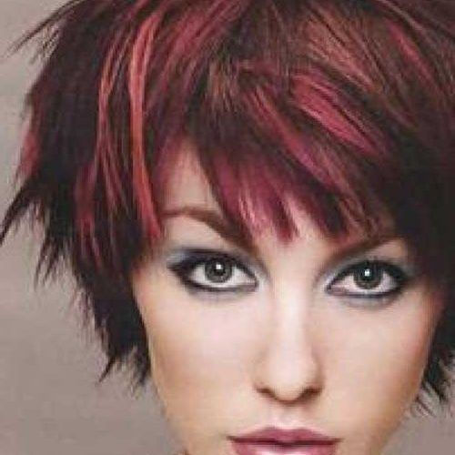 Short Haircuts With Red And Blonde Highlights (Photo 20 of 20)