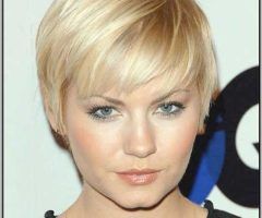 20 Best Collection of Short Hairstyles for Thin Hair and Round Faces