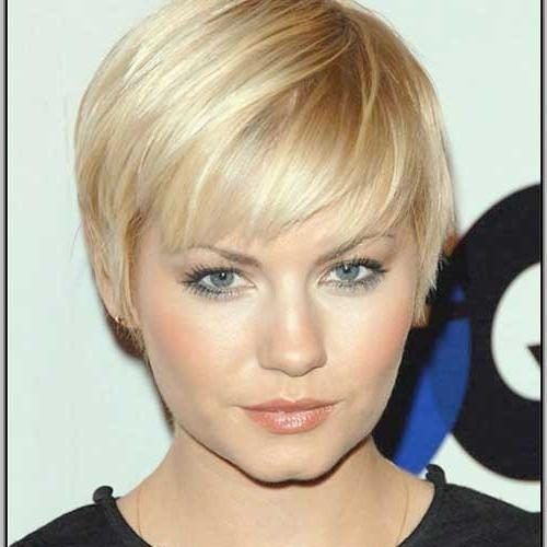 Short Hairstyles For Thin Hair And Round Faces (Photo 1 of 20)