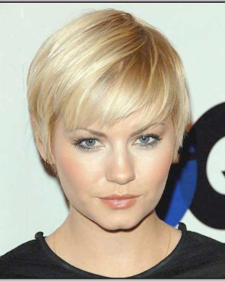 20 Best Collection of Short Hairstyles for Thin Hair and Round Faces