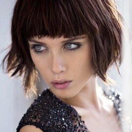 Short Haircuts For Thick Hair With Bangs (Photo 10 of 20)