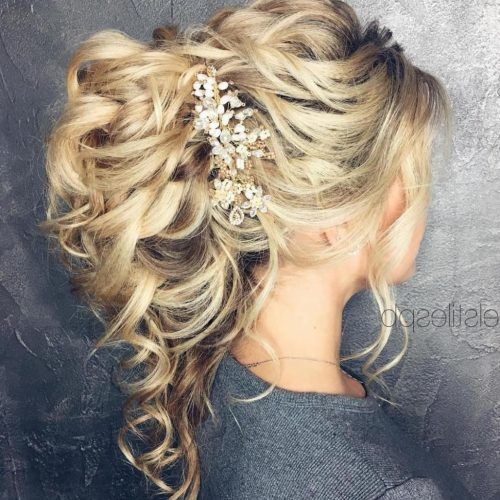 Curly Ponytail Wedding Hairstyles For Long Hair (Photo 1 of 20)
