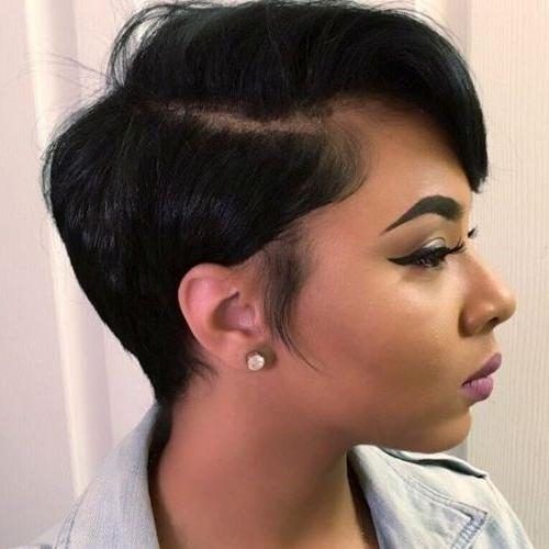 Short Haircuts For Black Women With Thick Hair (Photo 6 of 20)