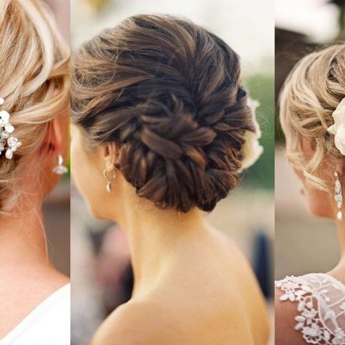 Chignon Wedding Hairstyles With Pinned Up Embellishment (Photo 14 of 20)