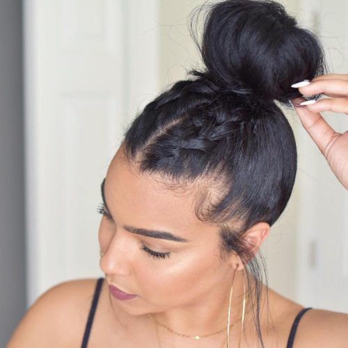 Topknot Ponytail Braided Hairstyles (Photo 19 of 20)