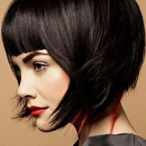 Short Hairstyles With Blunt Bangs (Photo 10 of 20)