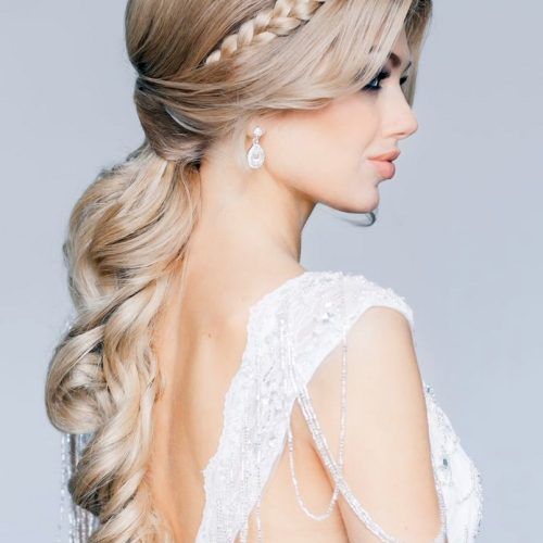 Highlighted Braided Crown Bridal Hairstyles (Photo 14 of 20)