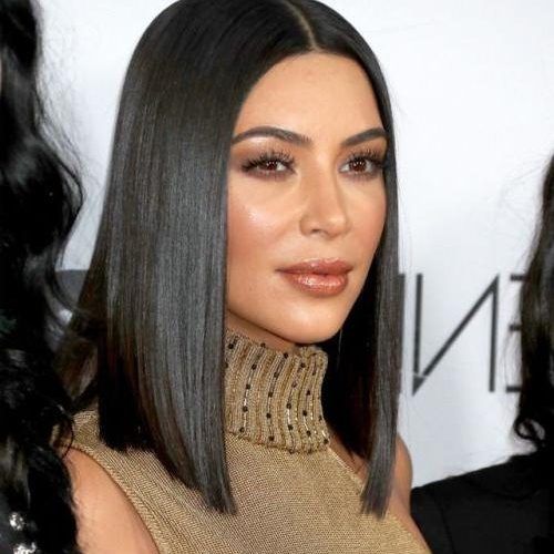 Long Bob Hairstyles Kim Kardashian (Photo 3 of 15)