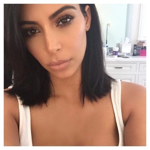 Long Bob Hairstyles Kim Kardashian (Photo 8 of 15)