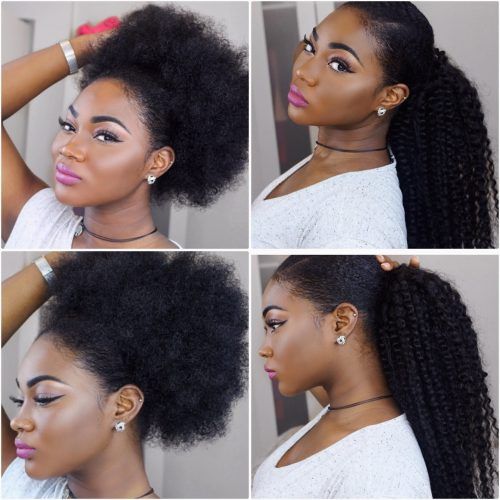 Afro Style Ponytail Hairstyles (Photo 4 of 20)