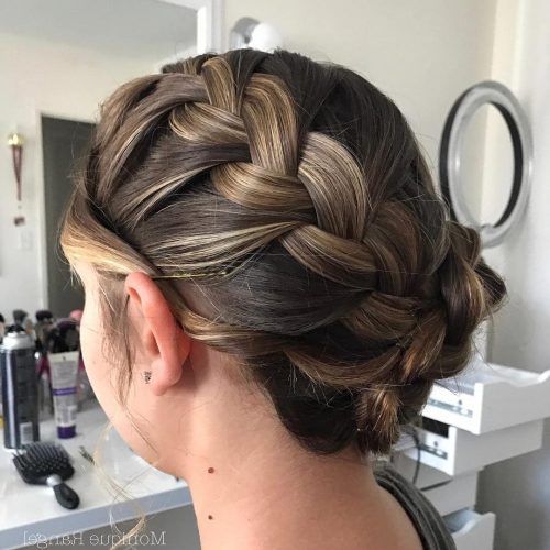 Braided And Twisted Off-Center Prom Updos (Photo 5 of 20)