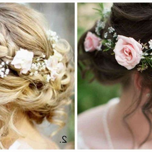 Braids And Flowers Hairstyles (Photo 7 of 15)